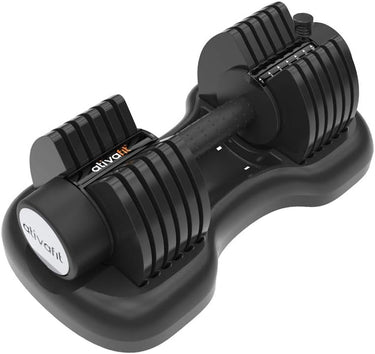 Adjustable Dumbbell Set 10-in-1 | Quick Dial 12.5KG/20KG/25KG Weights with Safety Lock | Anti-Slip Handle Strength Training for Home Gym & Workouts | Space-Saving Fitness Solution